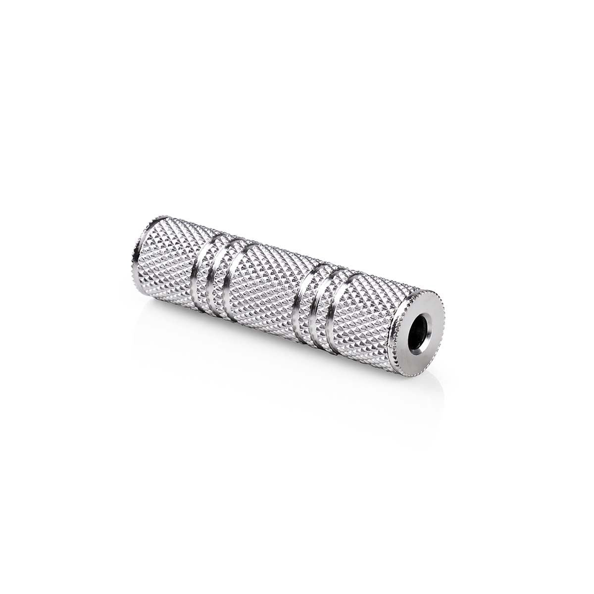 Nedis CAGB22950ME | Stereo Audio Adapter | 3.5 mm Female | 3.5 mm Female | Nickel Plated | Straight | Metal | Silver | 1 pcs | Box