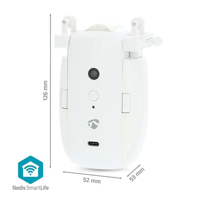 Nedis SmartLife Curtain Robot | I Rail / U Rail | Curtains / Drapes | Battery Powered / USB Powered | 4000 mAh | Bluetooth® | White