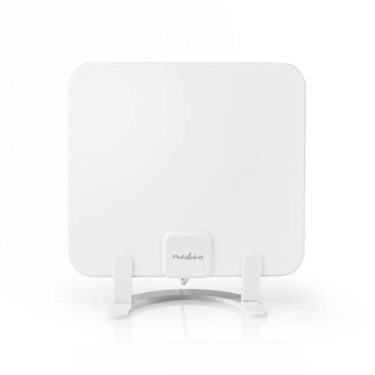 Nedis Indoor HDTV Antenna | Active | FM / UHF / VHF | Reception range: 0-25 km | LTE700 | Gain: 30 dB | ABS | White