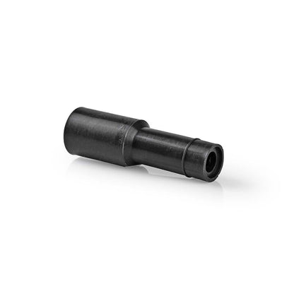 Nedis F-Connector | Straight | Genderless | PVC | Black | 25 pcs | Polybag