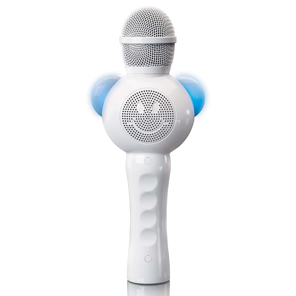 Lenco BMC-060WH | Kids Karaoke Bluetooth® Microphone | with SD Slot | LED Lights | Aux Out | White