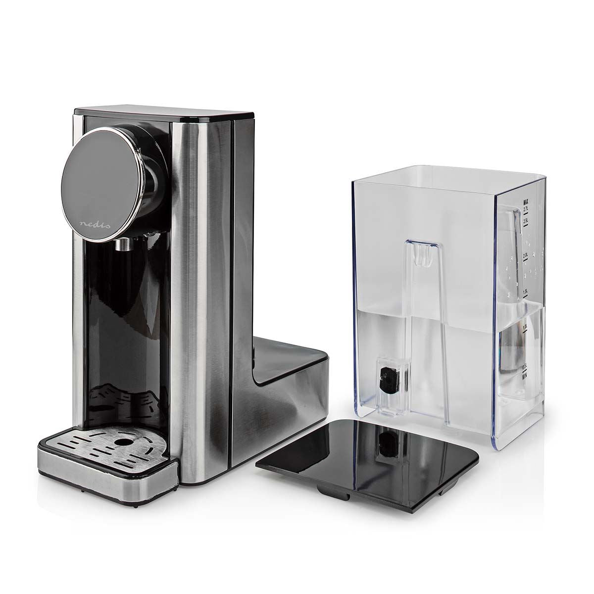 Nedis KAWD310FBK Hot Water Dispenser | 2600 W | 2.7 l | Aluminium / Black