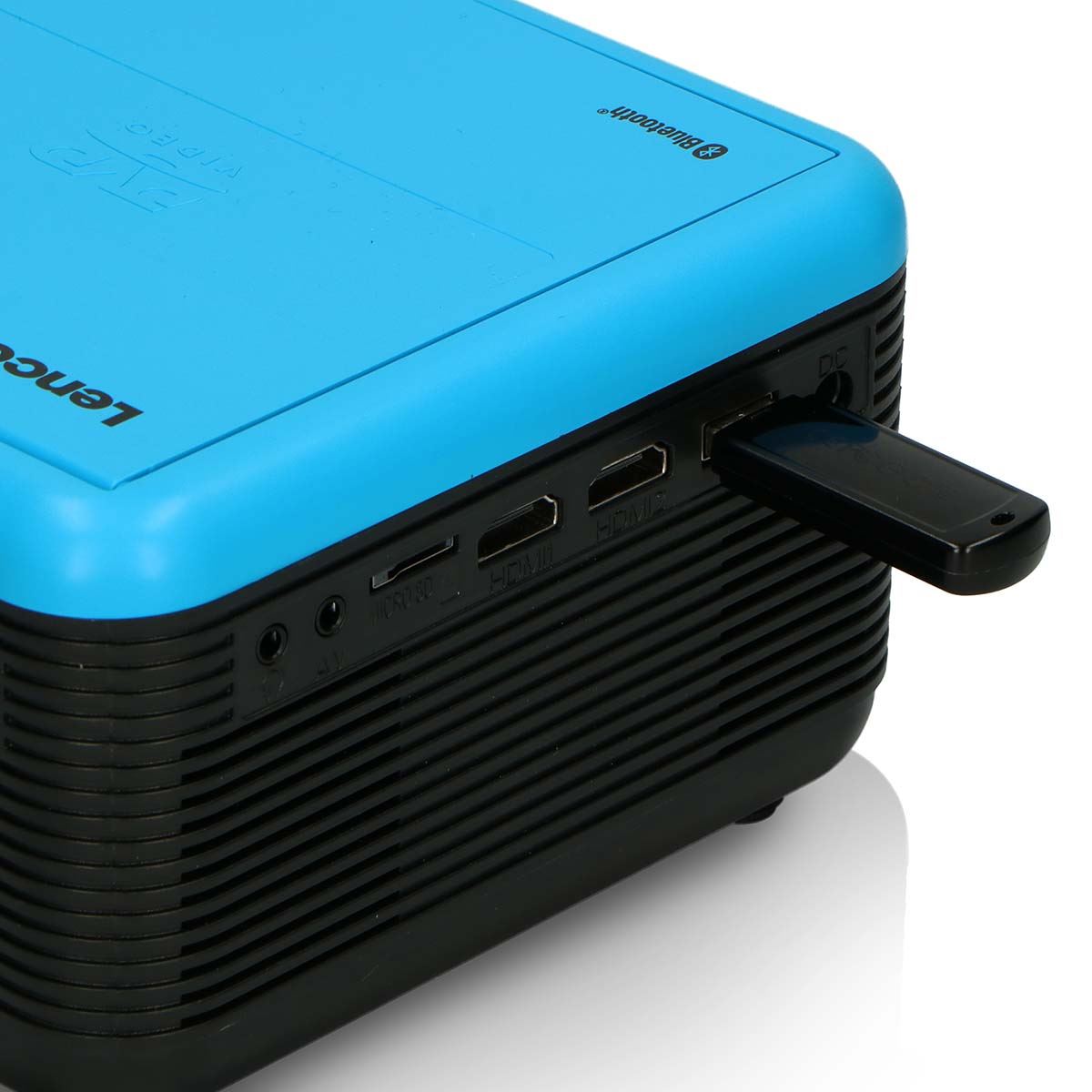 Lenco LCD Projector with DVD player and Bluetooth® Blue