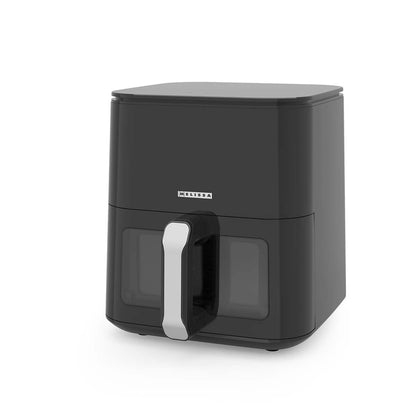 MELISSA 5L Hot Air Fryer Sleek XL for Healthy Low Fat Cooking, with Adjustable Temperature, Digital Display Control, 8 Presets and 60 Minute Timer  - Black