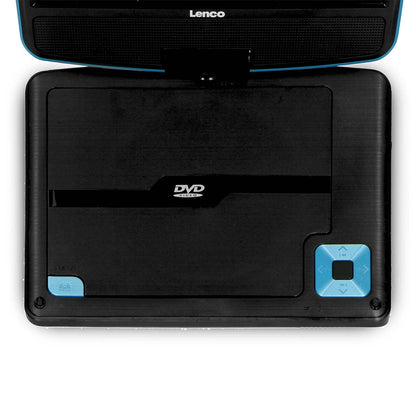 Lenco DVP-910BU | Portable 9" DVD-Player | USB Headphones and Mounting bracket |Blue / Black