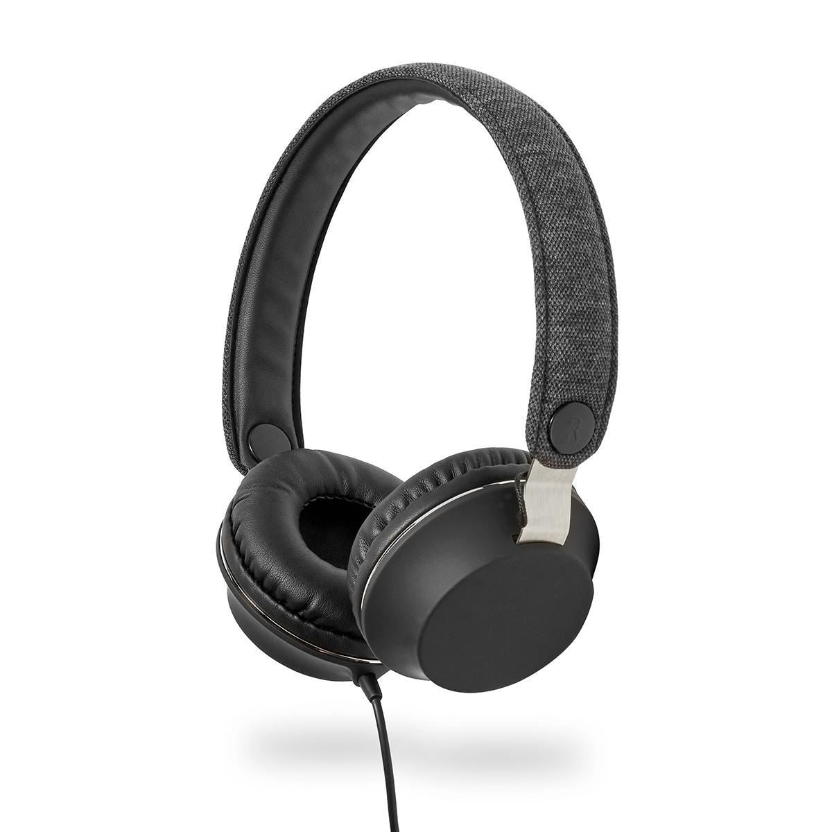 Nedis On-Ear Wired Headphones | 3.5 mm | Cable length: 1.20 m | Anthracite / Black