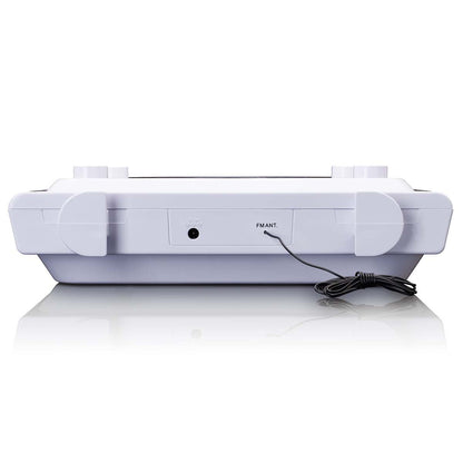 Lenco KCR-150WH | Under Cabinet Kitchen Clock FM Radio | CD Player | Bluetooth® Speaker | Remote Control | White