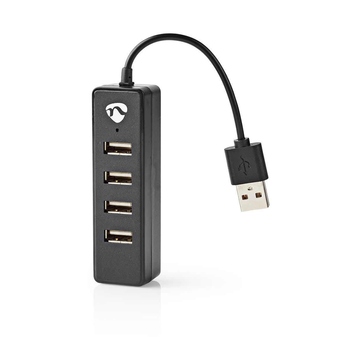 Nedis USB Hub | USB-A Male | 4x USB A Female | 4 port(s) | USB 2.0 | USB Powered