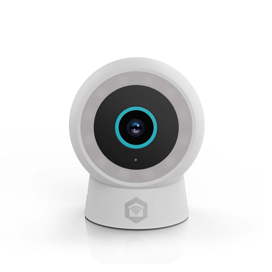 Nedis SmartLife Outdoor Camera | Wi-Fi | Spotlight | 3MP Full HD 1296p | IP65 | Cloud Storage (optional) / microSD (not included) / Onvif | 5 V DC | With motion sensor | Night vision | White