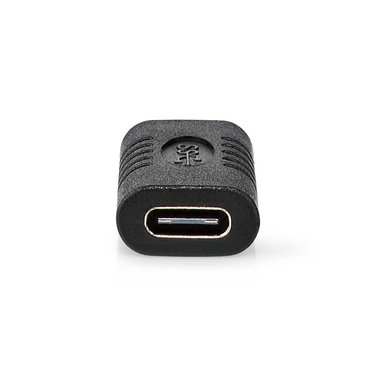 Nedis CCGB64900BK | USB-C™ Adapter | USB 3.2 Gen 2 | USB-C™ Female | USB-C™ Female | 4K@60Hz | 10 Gbps | Round | Nickel Plated | Black | Box