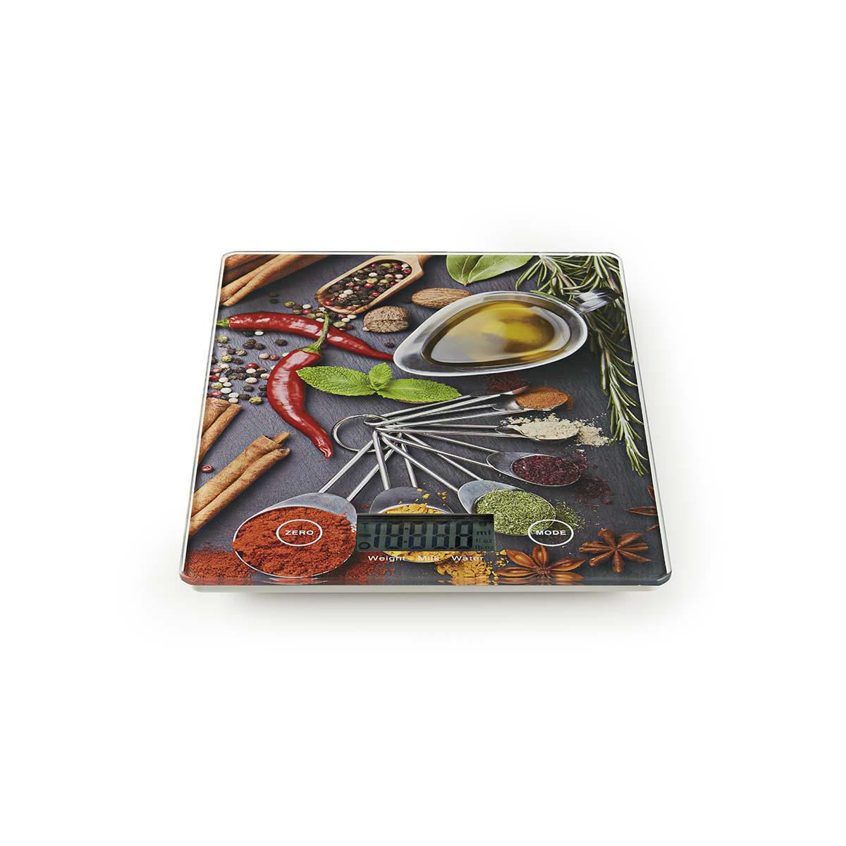 Nedis Kitchen Scales | Digital | Glass / Plastic | Multi Colour