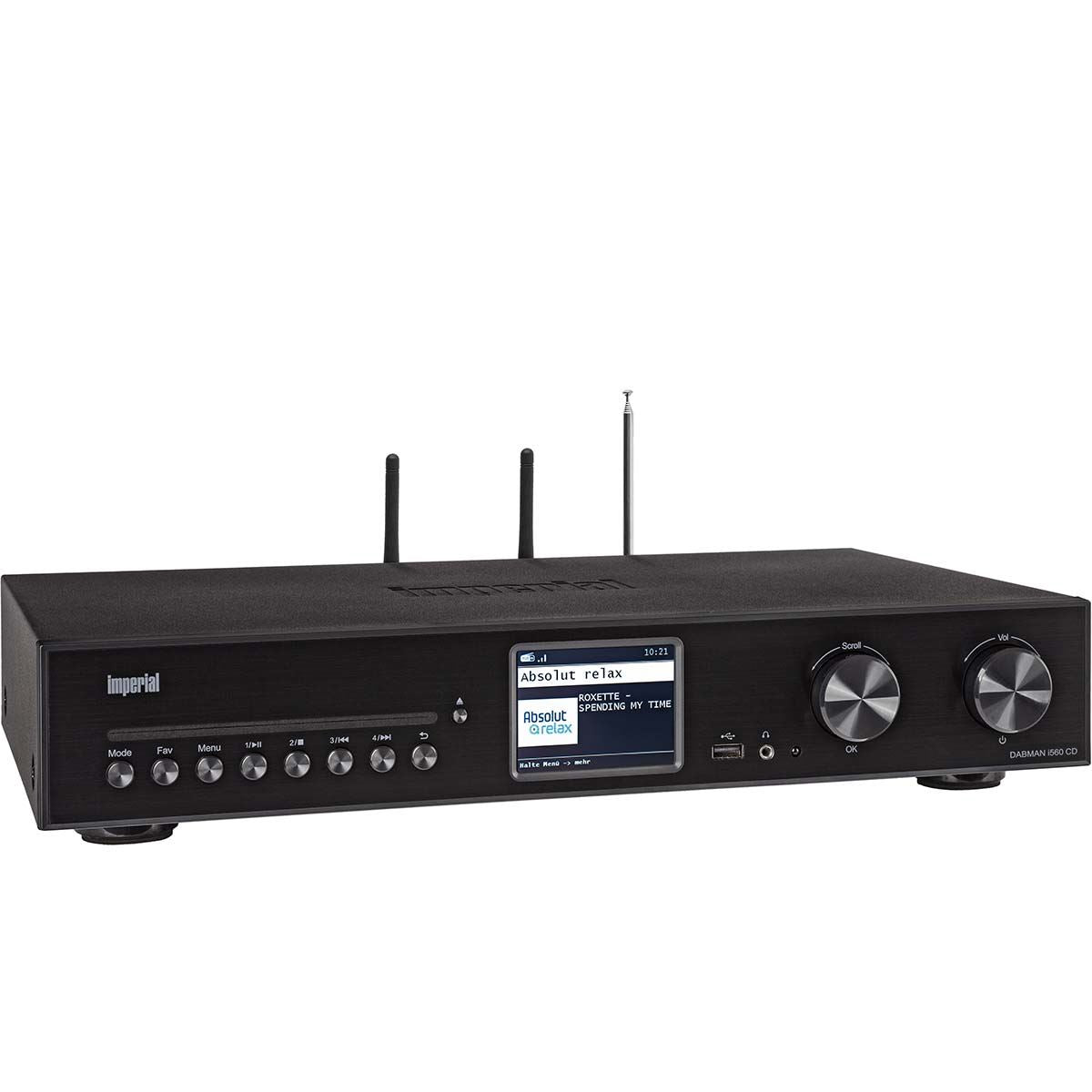 Imperial DABMAN i560 CD All-in-one HiFi System with Amplifier and CD Player DAB+ / FM / Internet / Bluetooth Black
