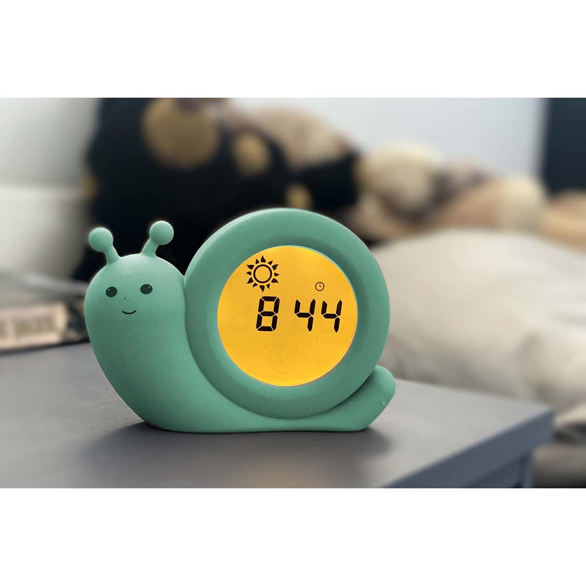 Alecto BC110GN SIMON | Sleep Trainer & Night Lamp Light / Alarm Clock - Green