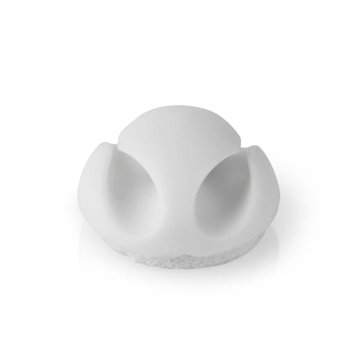 Nedis CMGC20026WT | Cable Management | Cable Clip | Click and Go | 6 pcs | Number of slots: 2 Slots | Maximum cable thickness: 5.3 mm | TPE | White