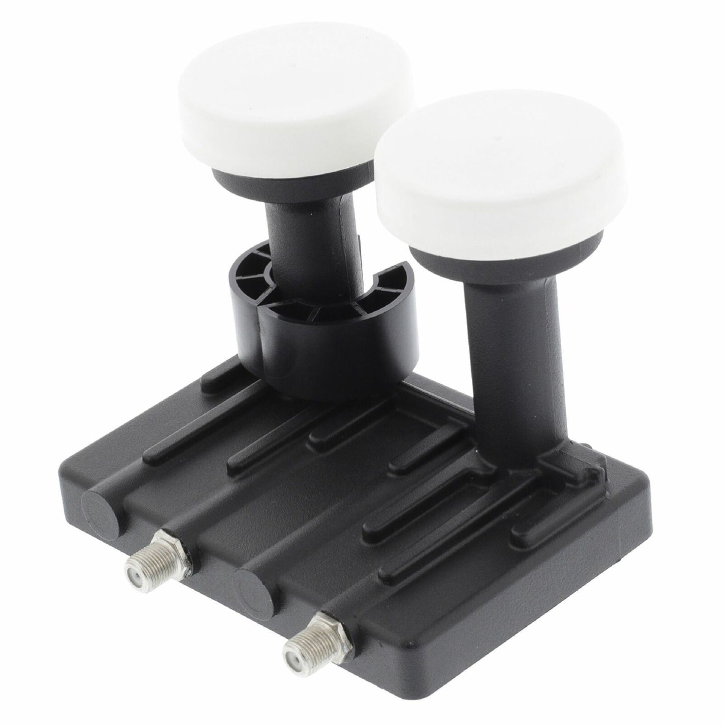 Nedis LNB | Twin Monoblock 6.0° | Output connection: 2x F-Connector | Noise figure range: 0.85 dB | Conversion gain: 52 - 67 dB | Black | Suitable for: Astra+ / Hotbird