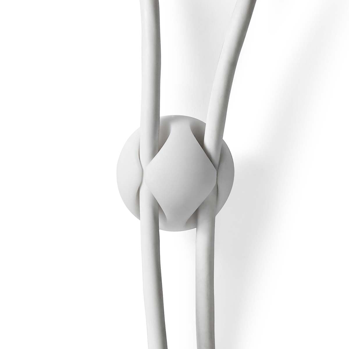 Nedis CMGC20026WT | Cable Management | Cable Clip | Click and Go | 6 pcs | Number of slots: 2 Slots | Maximum cable thickness: 5.3 mm | TPE | White