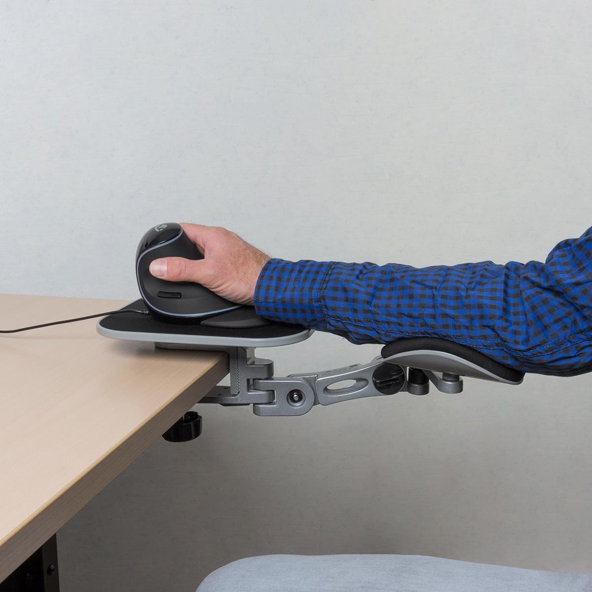 Nedis Armrest | Number of pivot points: 3 Pivot point(s) | Forearm pad length: 150 | Max. carrying capacity: 5 kg | Swivel angle: 90 ° | With mouse platform