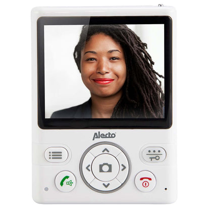 Alecto Door Video Intercom Camera | with Portable 3.5" inch Color Display Wireless Door Entry unit