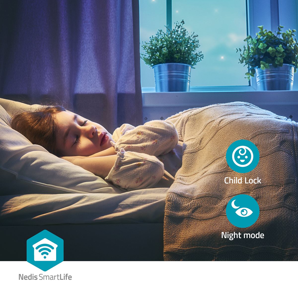 Nedis SmartLife Dehumidifier | Wi-Fi | 20 l/Day | Dehumidification / Continuous / Max+ / Dry laundry / Ventilation | Android™ / IOS | Adjustable hygrostat | 195 m³/h