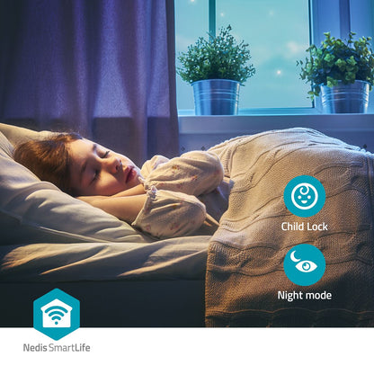 Nedis SmartLife Dehumidifier | Wi-Fi | 20 l/Day | Dehumidification / Continuous / Max+ / Dry laundry / Ventilation | Android™ / IOS | Adjustable hygrostat | 195 m³/h