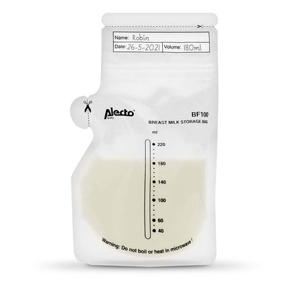 Alecto BF-100 | Breast Milk Storage Bags 220 ml | 100 pieces