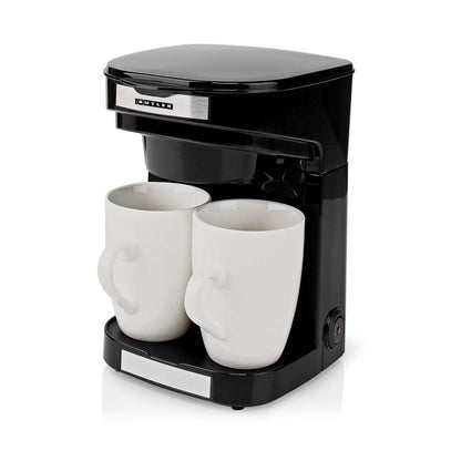 Butler Compact Coffee Maker | Filter Coffee | 2 Porcelain Cups | 0.25 l | 450 W | Auto Shut-off | Black
