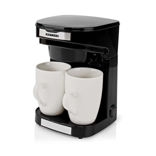 Butler Compact Coffee Maker | Filter Coffee | 2 Porcelain Cups | 0.25 l | 450 W | Auto Shut-off | Black