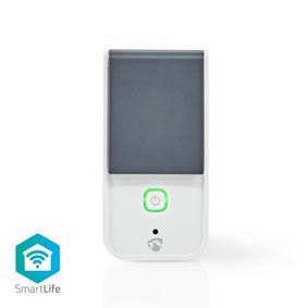 Nedis SmartLife Smart Plug | Wi-Fi | IP44 | Power meter | 3680 W | Plug with earth contact / Type F (CEE 7/7) | -30 - 40 °C | Android™ / IOS | Grey / White | 1 pcs