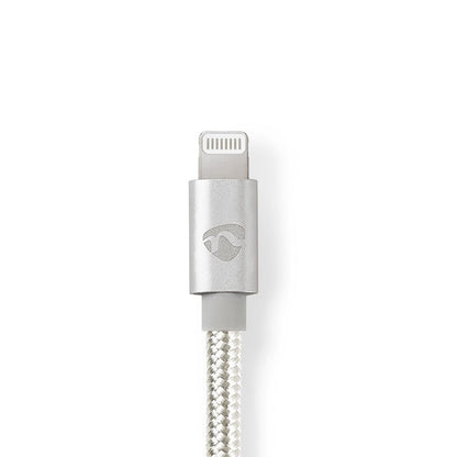 Nedis Lightning Adapter | Apple Lightning 8-Pin | 3.5 mm Male | Gold Plated | 1.00 m | Round | Nylon