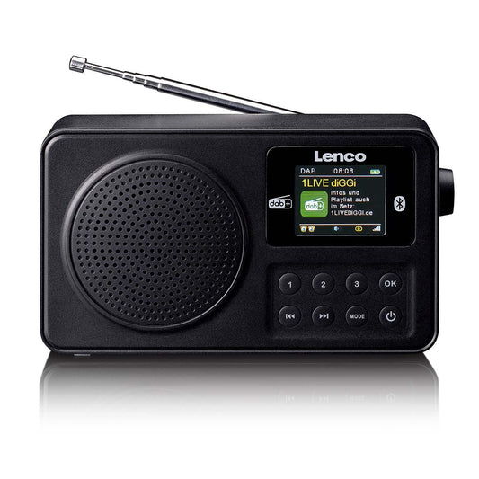 Lenco Portable DAB+/FM radio with Bluetooth Black