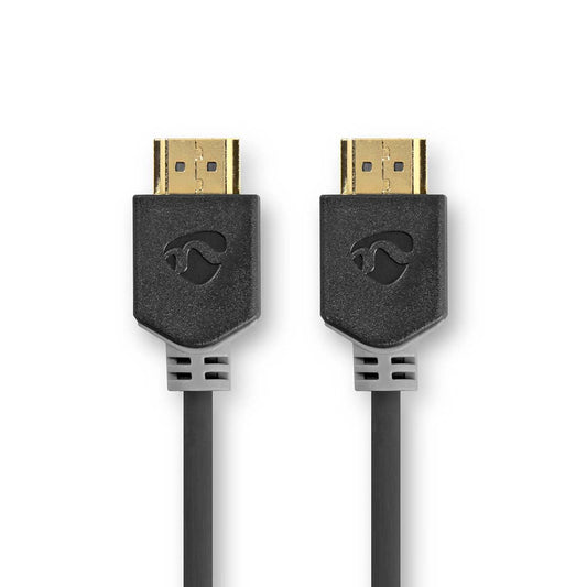 Nedis Ultra High Speed HDMI™ Cable | HDMI™ Connector | HDMI™ Connector | 8K@60Hz | 48 Gbps | 1.00 m | Round | 6.0 mm | Anthracite | Window Box