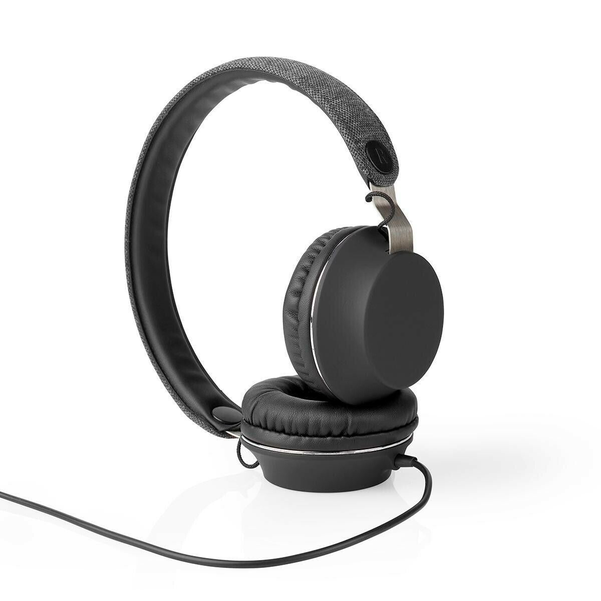 Nedis On-Ear Wired Headphones | 3.5 mm | Cable length: 1.20 m | Anthracite / Black