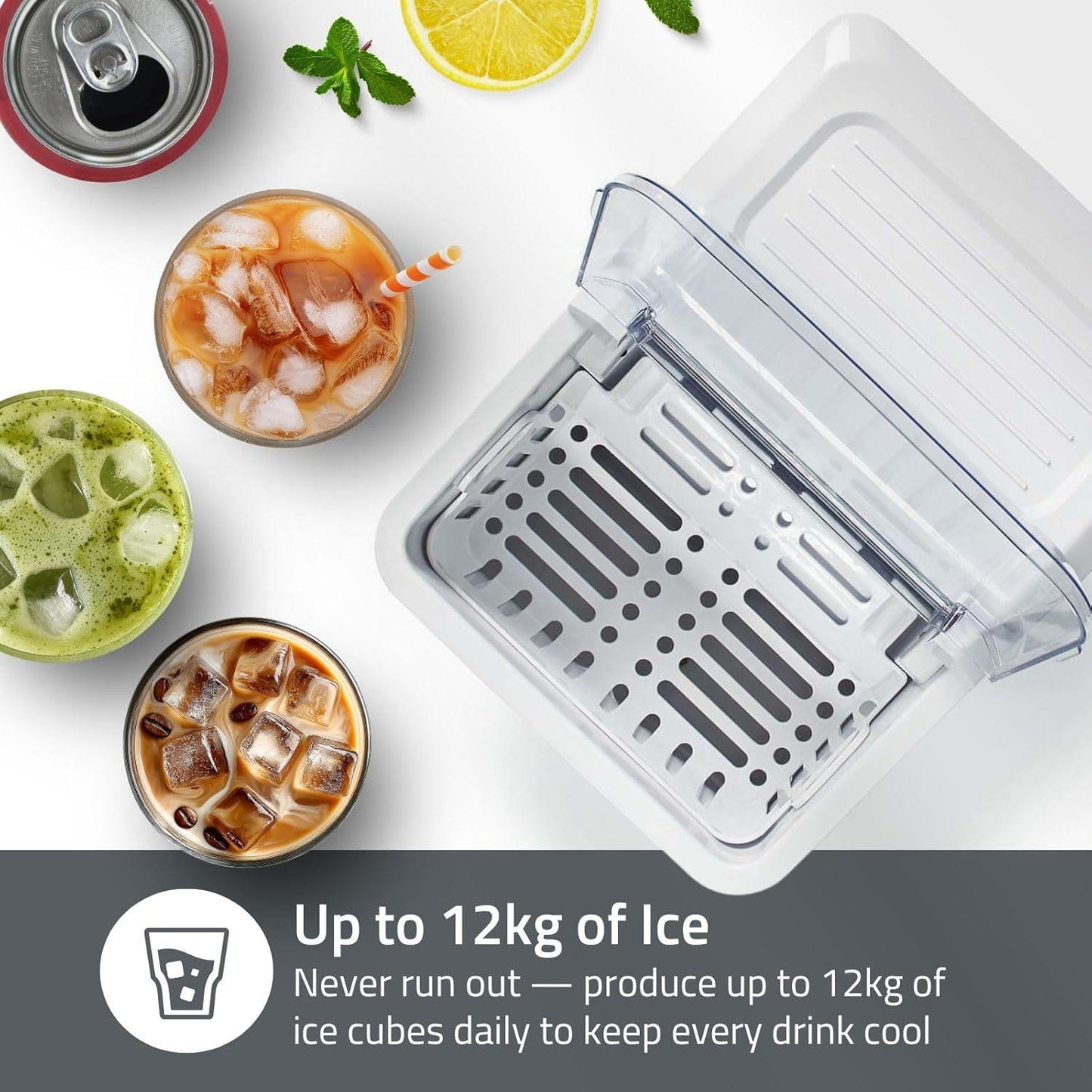 Nedis Ice Cube Maker | 1.5 l | 12 kg | Plastic