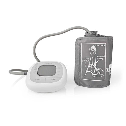 Nedis Blood Pressure Monitor | Arm | Backlight LCD Display | 22 - 42 cm | Memory slots: 60 | White