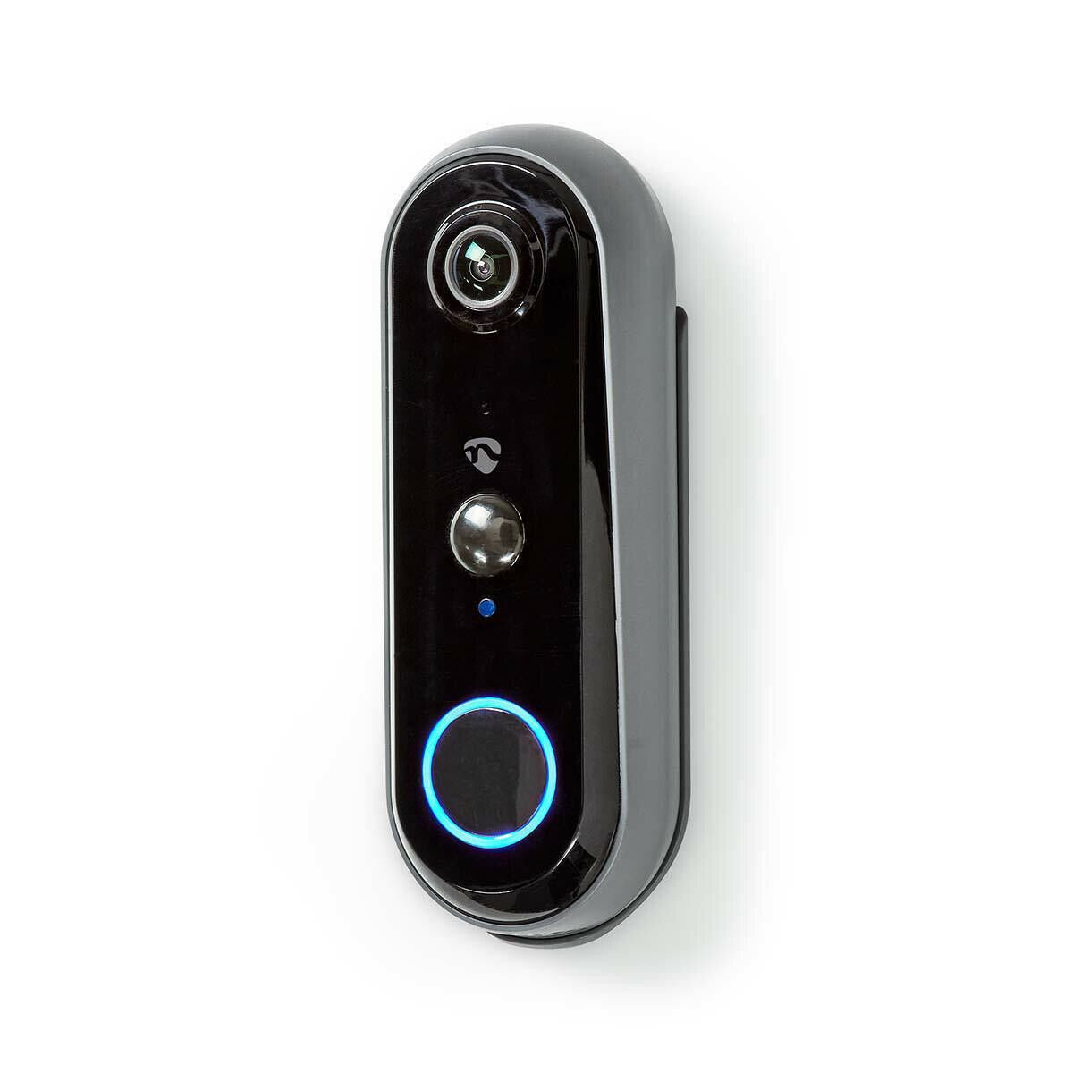 Nedis SmartLife Video Doorbell | Wi-Fi | Battery Powered | Full HD 1080p | Cloud Storage (optional) / microSD (not included) | IP54 | With motion sensor | Night vision | Grey