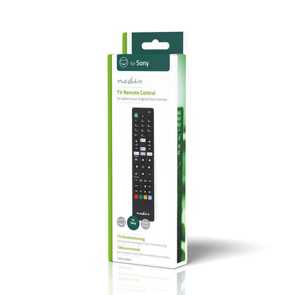 Nedis Replacement Remote Control | Suitable for: Sony | Fixed | 1 Device | Amazon Prime / Disney + Button / Netflix Button / Youtube Button | Infrared | Black