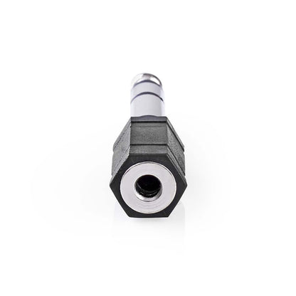 Nedis Stereo Audio Adapter | 6.35 mm Male | 3.5 mm Female | Nickel Plated | Straight | ABS | Black | 1 pcs | Box