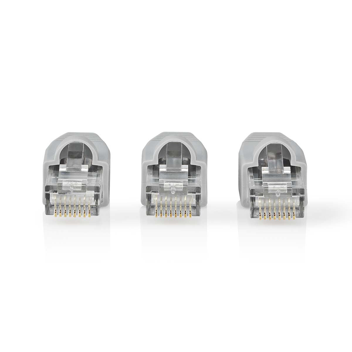 Nedis RJ45 Connector | Male | Solid UTP CAT6 | Straight | Gold Plated | 10 pcs | PVC | Grey | Box