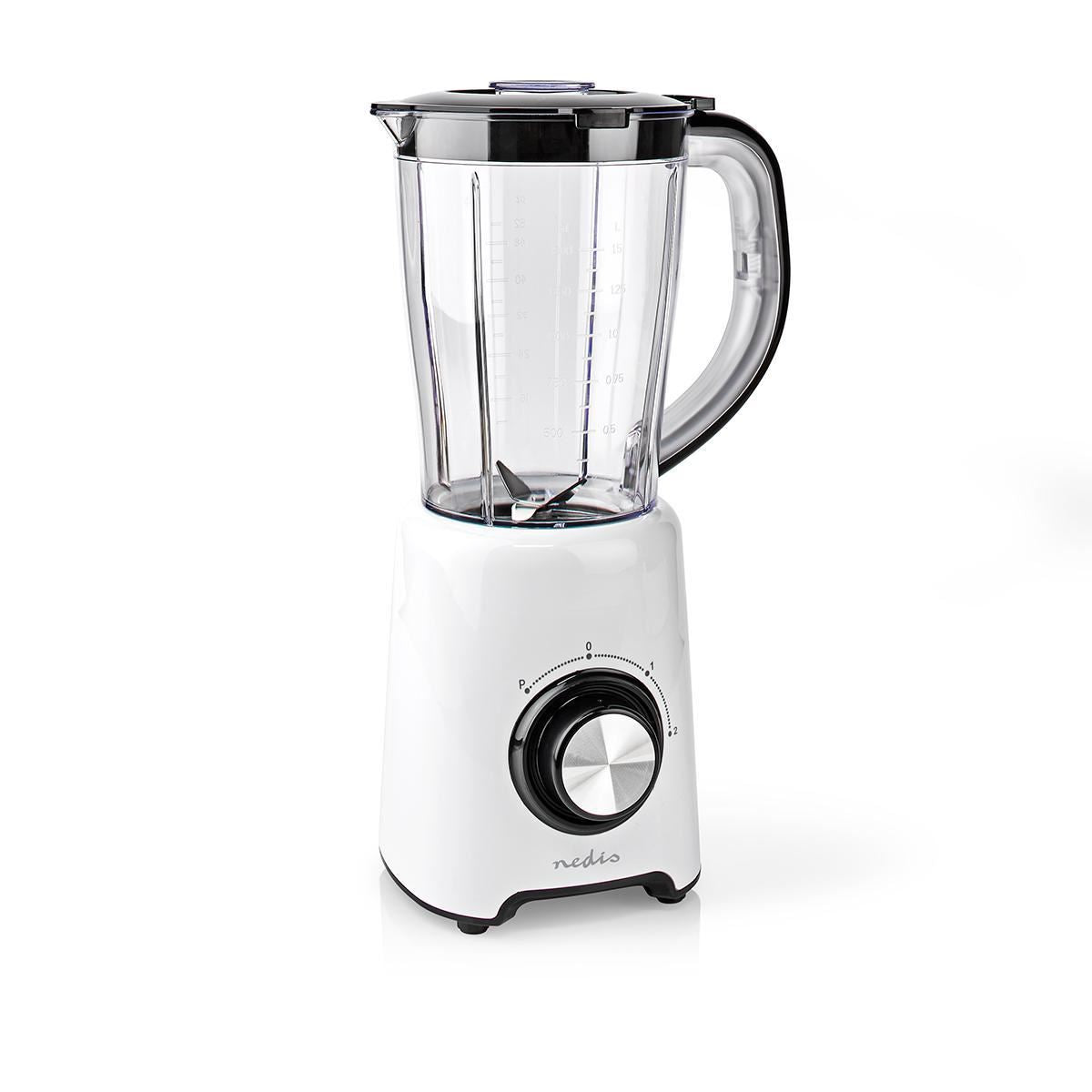 Nedis Stand Blender | 800 W | 1.5 l | Plastic | 2-Speed Setting | Black / White