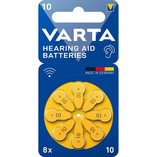 Varta Hearing Aid Batteries Type 10 8-Blister