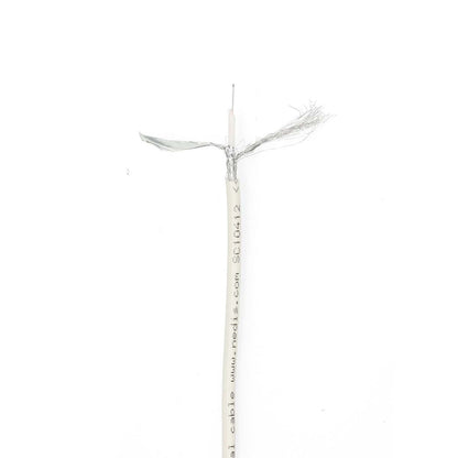 Nedis Coax Cable On Reel | Mini Coax | Double Shielded | ECA | 10.0 m | Coax | PVC | White | Wrap