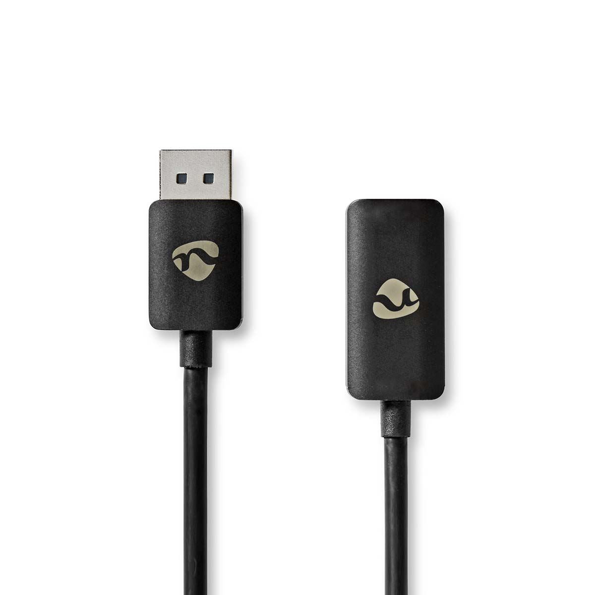 Nedis CCGP37108BK02 | DisplayPort Adapter | DisplayPort Male | HDMI™ Output | 8K@30Hz | Nickel Plated | Straight | 0.20 m | Round | TPE | PVC | Black | Envelope