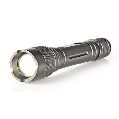 Nedis LED Torch | Battery Powered | 4,5 V | 3 W | 2x AA | Batteries included | Rated luminous flux: 150 lm | Light range: 120 m | Beam angle: 46.1 ° | 10000 Switching Cycles