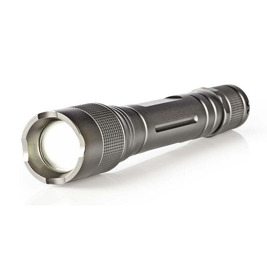 Nedis LED Torch | Battery Powered | 4,5 V | 3 W | 2x AA | Batteries included | Rated luminous flux: 150 lm | Light range: 120 m | Beam angle: 46.1 ° | 10000 Switching Cycles