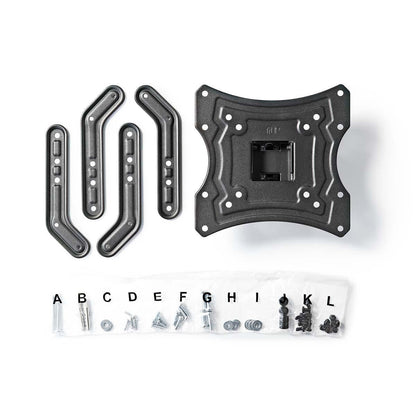 Nedis Full Motion TV Wall Mount | 23 - 55 " | Maximum supported screen weight: 30 kg | Tiltable | Rotatable | Minimum wall distance: 67 mm | Maximum wall distance: 67 mm | 1 Pivot point(s) | ABS / Steel | Black