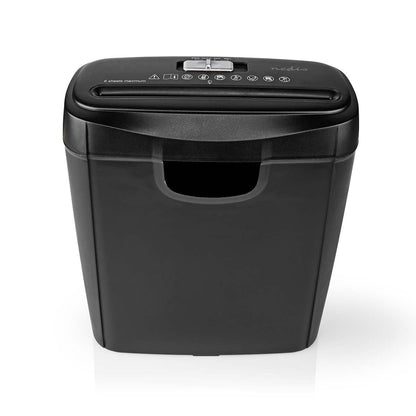 Nedis Paper Shredder | Strip Cut | 6x A4 pages | 10 l | Safety standard: DIN 2 | 190 W | Black