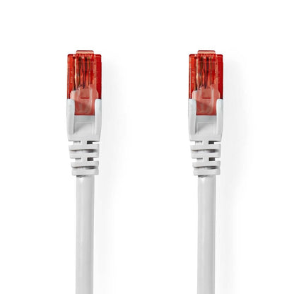 Nedis CAT6 Network Cable | RJ45 Male | RJ45 Male | U/UTP | 3.00 m | Round | PVC | White | Label