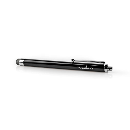 Nedis Stylus | Used for: Smartphone / Tablet | Copper-Cloth Tip | 1 pcs | With clip | Black