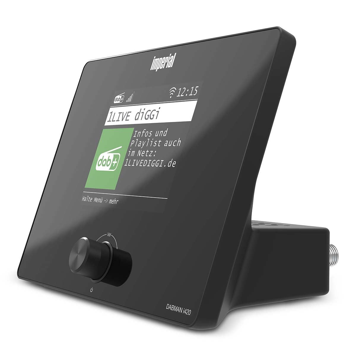 Imperial DABMANI420BK | Compact Hybrid Radio (Internet, DAB+, FM Hi-Fi tuner) with Bluetooth®