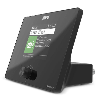 Imperial DABMANI420BK | Compact Hybrid Radio (Internet, DAB+, FM Hi-Fi tuner) with Bluetooth®